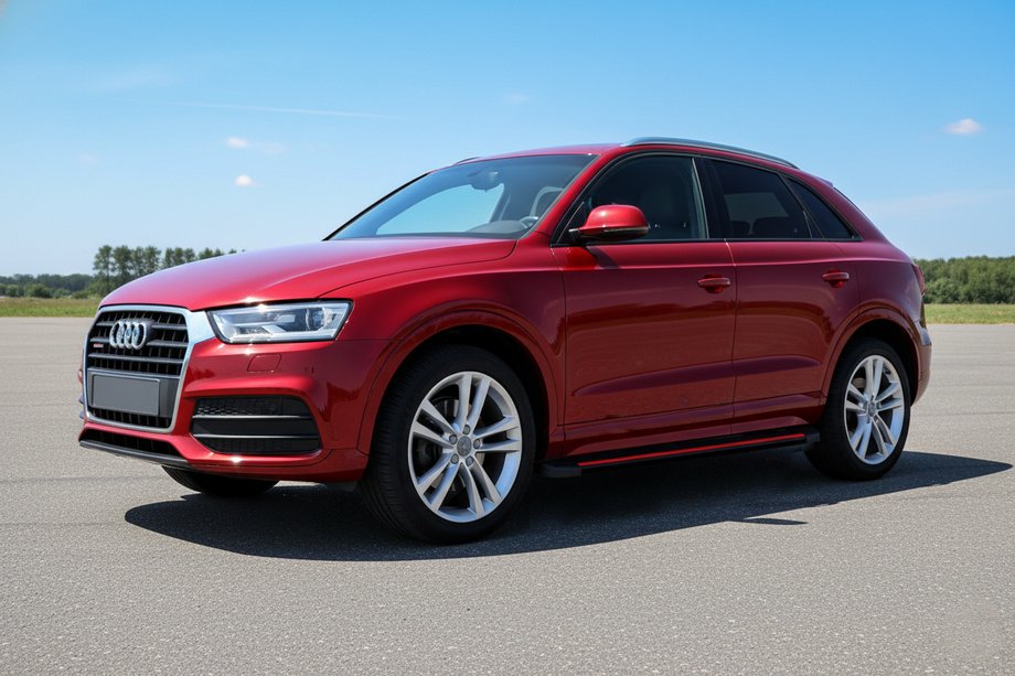 Audi Q3 2011–2019 Side steps Maya Red (2 stuks, aluminium) Image