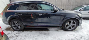 Audi Q7 2005–2015 Side steps Maya Red (2 stuks, aluminium) foto 3