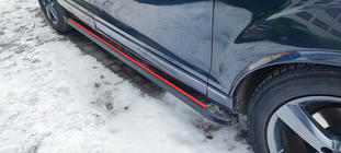 Audi Q7 2005–2015 Side steps Maya Red (2 stuks, aluminium) foto 1
