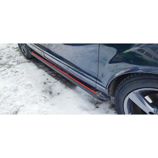 Side steps Maya Red (2 stuks, aluminium) Audi Q7 2005–2015 foto 1