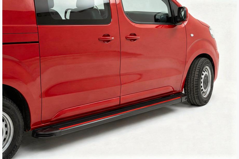 Citroen Jumpy/Dispatch 2017– Side steps Maya Red (2 stuks, aluminium) Image