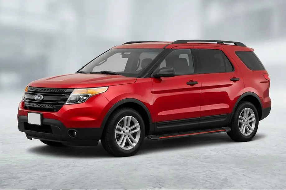 Ford Explorer 2011–2019 Side steps Maya Red (2 stuks, aluminium) Image