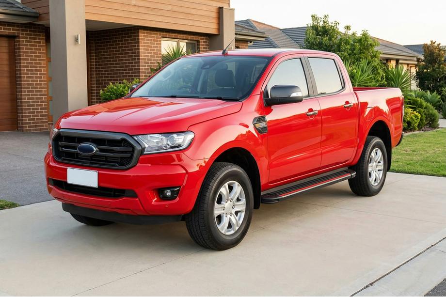 Ford Ranger 2011–2022 Side steps Maya Red (2 stuks, aluminium) Image