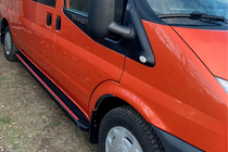 Ford Transit 2000–2014 Side steps Maya Red (2 stuks, aluminium) L3/L4 (lang) foto 1