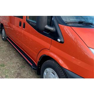 Side steps Maya Red (2 stuks, aluminium) foto 1