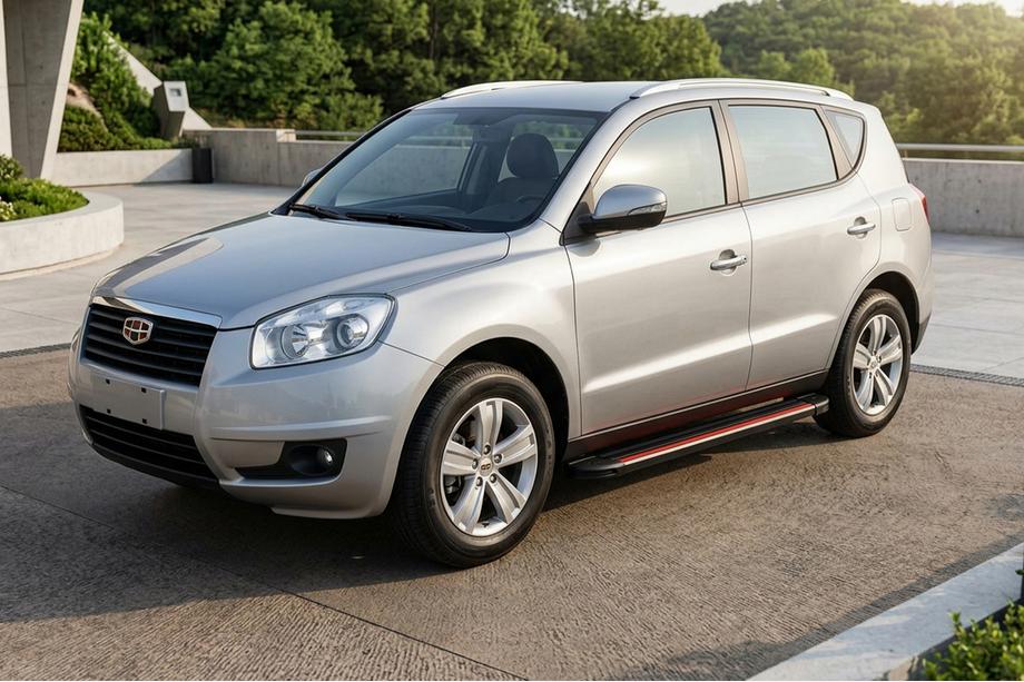 Geely Emgrand X7 2011– Side steps Maya Red (2 stuks, aluminium) Image