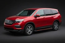 Honda Pilot 2015–2022 Side steps Maya Red (2 stuks, aluminium) foto 1