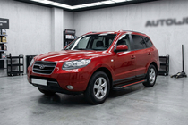 Hyundai Santa Fe 2 2006–2012 Maya Red-Black side steps (2 stuks, aluminium) foto 1