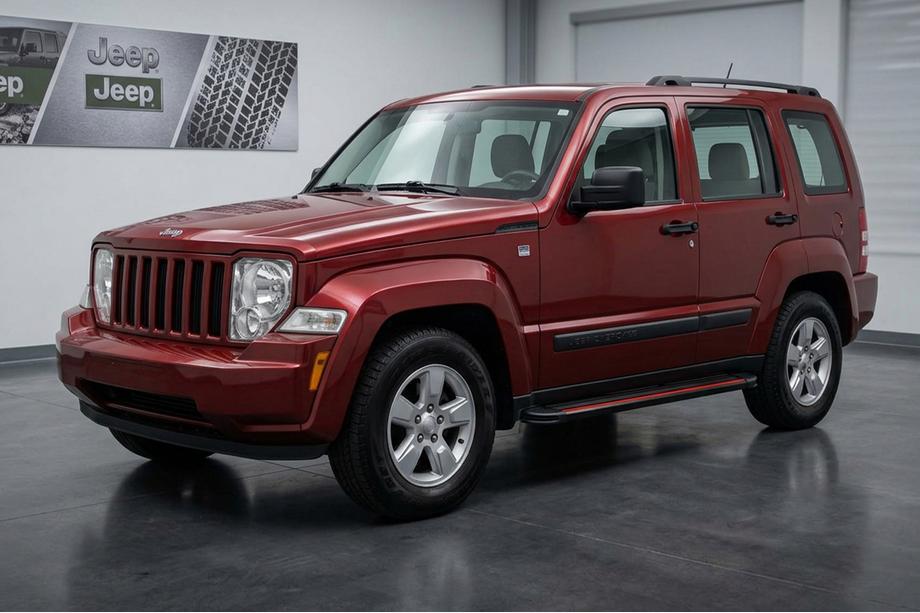 Jeep Cherokee/Liberty 2007–2013 Side steps Maya Red (2 stuks, aluminium) Image