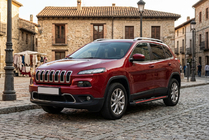 Jeep Cherokee KL 2013– Side steps Maya Red (2 stuks, aluminium) foto 1