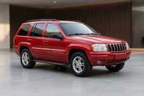 Jeep Grand Cherokee WJ 1999–2004 Side steps Maya Red (2 stuks, aluminium) foto 1