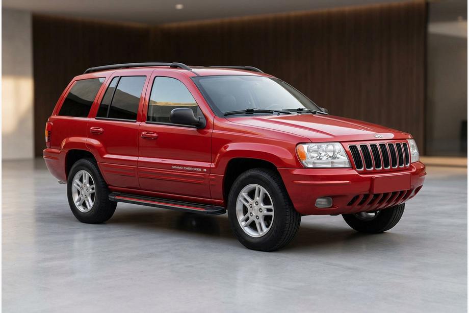 Jeep Grand Cherokee WJ 1999–2004 Side steps Maya Red (2 stuks, aluminium) Image