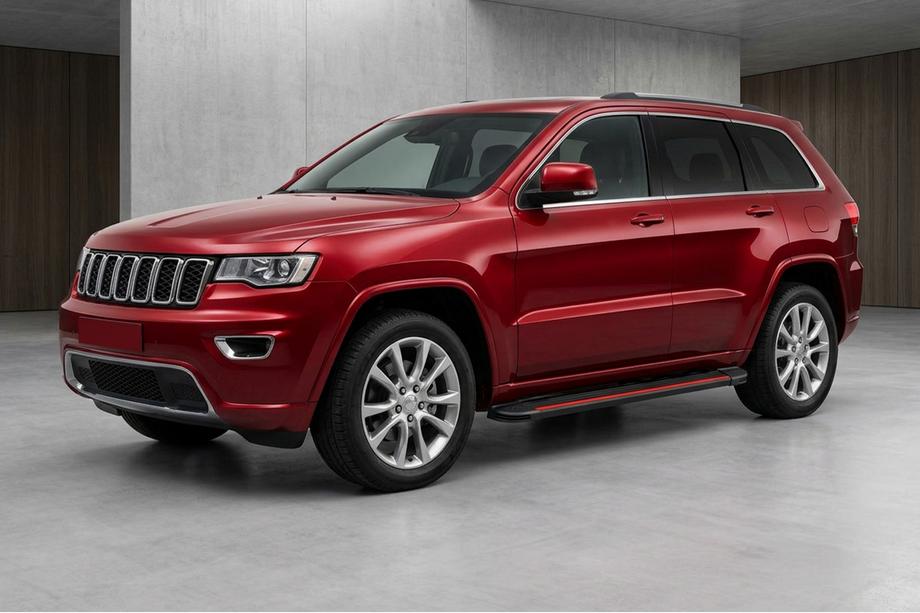 Jeep Grand Cherokee WK2 2010–2021 Side steps Maya Red (2 stuks, aluminium) Image