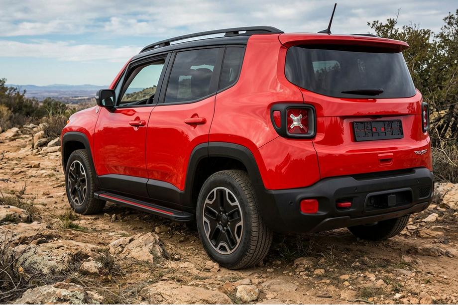Jeep Renegade 2014– Side steps Maya Red (2 stuks, aluminium) Image