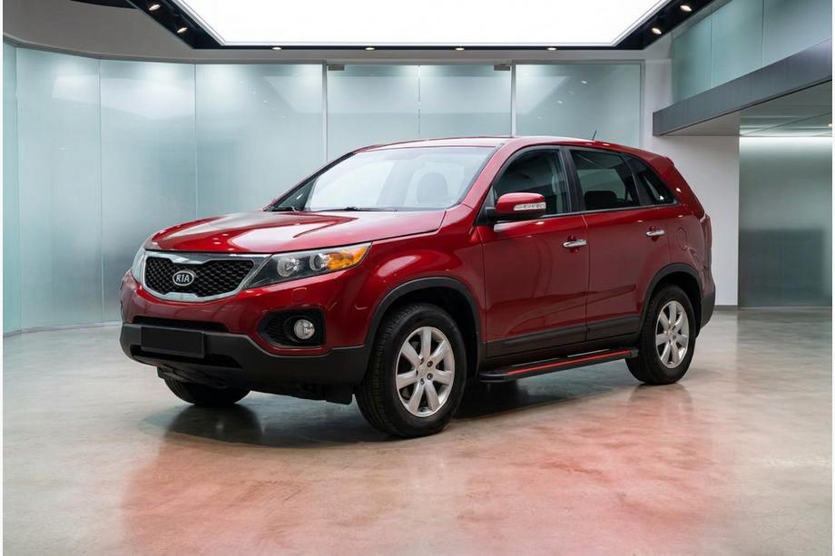 Kia Sorento II XM 2009–2014 Side steps Maya Red (2 stuks, aluminium) Image