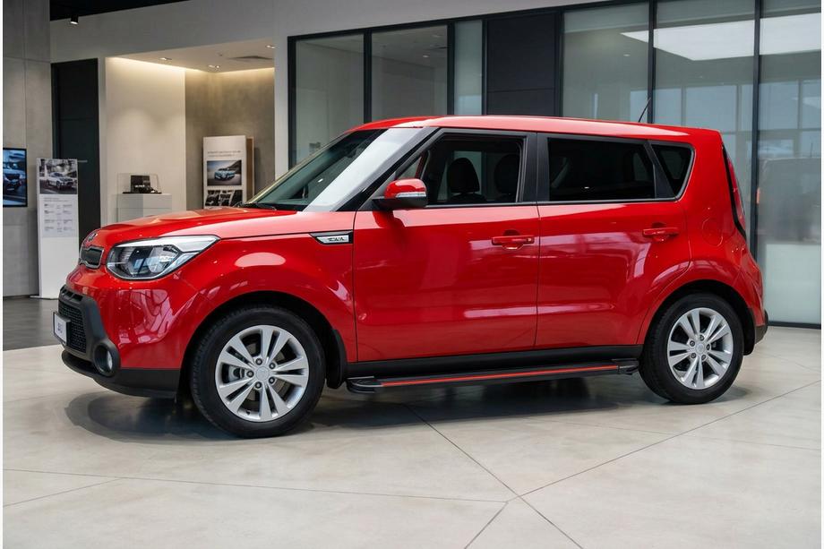 Kia Soul II 2013–2018 Side steps Maya Red (2 stuks, aluminium) Image