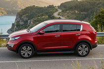 Kia Sportage 2010–2015 Maya Red-Black side steps (2 stuks, aluminium) foto 1