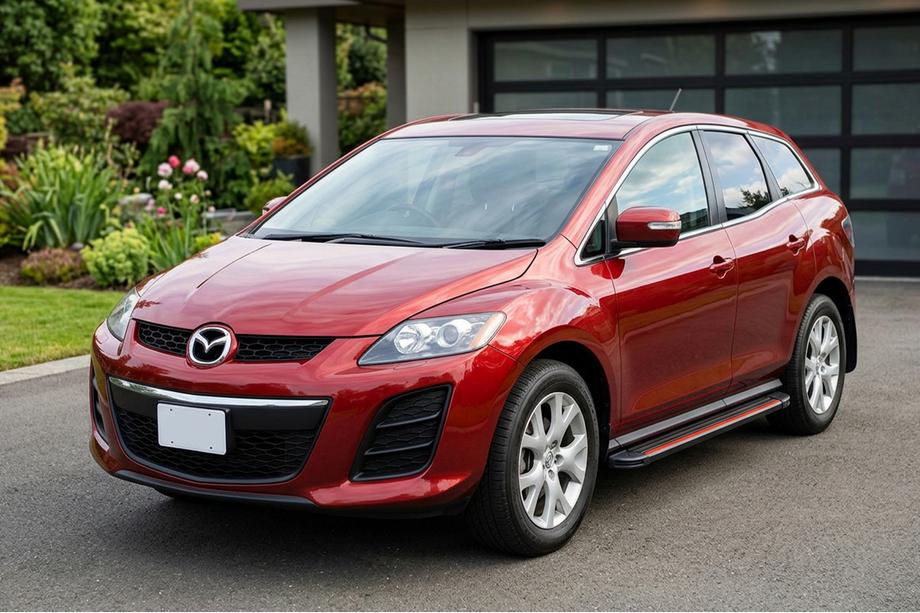 Mazda CX-7 2006–2012 Side steps Maya Red (2 stuks, aluminium) Image