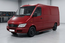 Mercedes Sprinter W901/902/903/904/905 1995–2006 Side steps Maya Red (2 stuks, aluminium) foto 1
