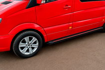Mercedes Sprinter W906 2006–2018 Side steps Maya Red (2 stuks, aluminium) foto 2