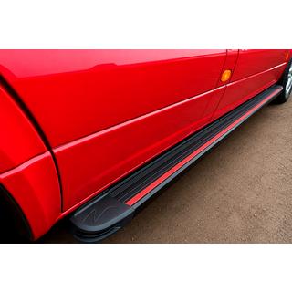 Side steps Maya Red (2 stuks, aluminium) foto 1