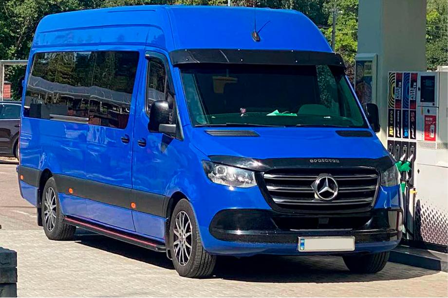Mercedes Sprinter W907/W910 2018– Side steps Maya Red (2 stuks, aluminium) Middellange wielbasis - voorwielaandrijving Foto 2