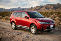 Mitsubishi Outlander 2006–2012 Side steps Maya Red (2 stuks, aluminium) foto 1