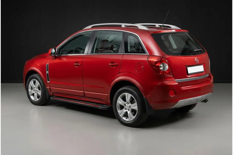 Opel Antara 2006–2017 Side steps Maya Red (2 stuks, aluminium) Image