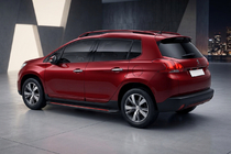 Peugeot 3008 2008–2016 Side steps Maya Red (2 stuks, aluminium) 2014-2016 foto 1