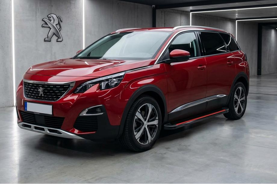 Peugeot 5008 2016–2023 Side steps Maya Red (2 stuks, aluminium) Image