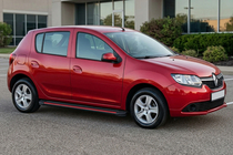 Renault Sandero 2013–2022 Side steps Maya Red (2 stuks, aluminium) foto 1