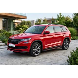 Side steps Maya Red (2 stuks, aluminium) Skoda Kodiaq 2016–2023 foto 1