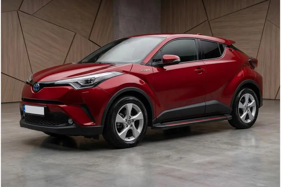 Toyota C-HR 2016–2023 Side steps Maya Red (2 stuks, aluminium) Image