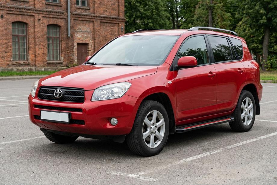 Toyota Rav 4 2006–2013 Side steps Maya Red (2 stuks, aluminium) Image