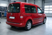 Volkswagen Caddy 2004–2010 Side steps Maya Red (2 stuks, aluminium) foto 1