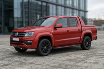 Volkswagen Amarok 2010–2022 Maya Red-Black side steps (2 stuks, aluminium) foto 1