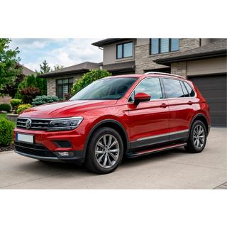 Side steps Maya Red (2 stuks, aluminium) Volkswagen Tiguan 2016–2023 foto 1