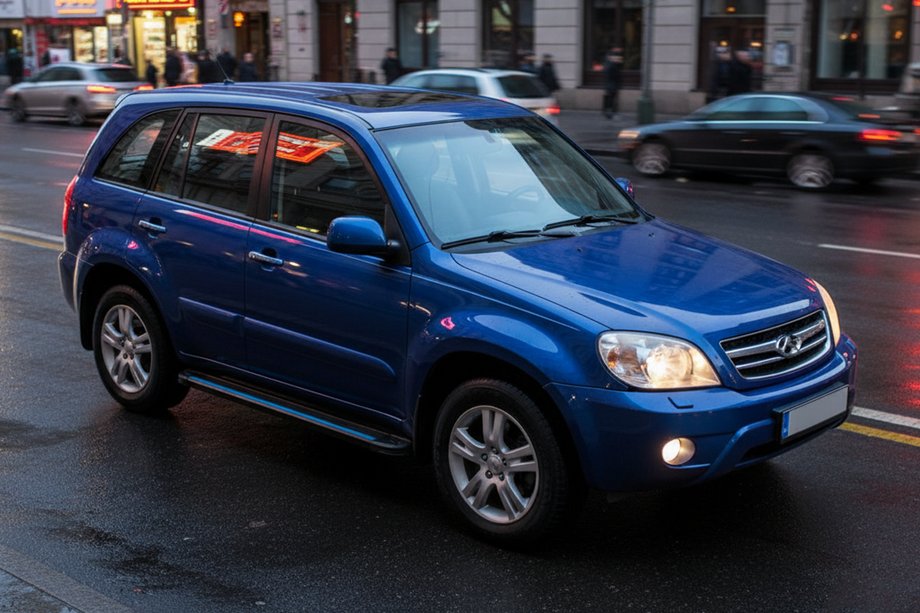 Chery Tiggo 1 2005–2016 Maya Blue sidesteps (2 stuks, aluminium) Image