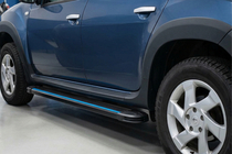 Dacia Duster 2008–2018 Maya Blue sidesteps (2 stuks, aluminium) foto 1