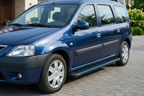 Dacia Logan MCV 2004–2014 Maya Blue sidesteps (2 stuks, aluminium) foto 1
