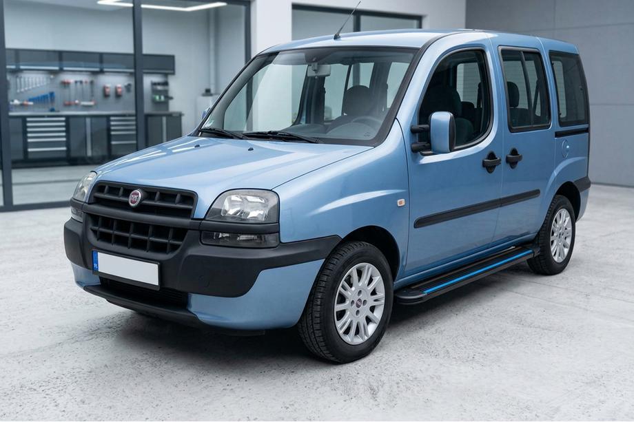 Fiat Doblo I 2005–2010 Maya Blue sidesteps (2 stuks, aluminium) Standaard basis Foto 1