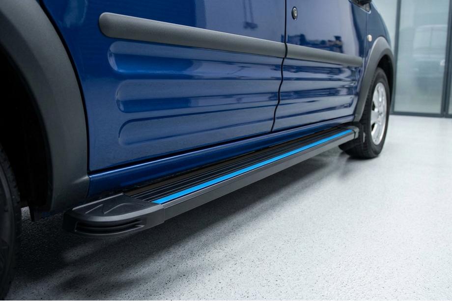 Ford Connect 2010–2013 Maya Blue sidesteps (2 stuks, aluminium) Maxi basis Image