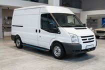 Ford Transit 2000–2014 Maya Blue sidesteps (2 stuks, aluminium) L1 (kort) foto 1