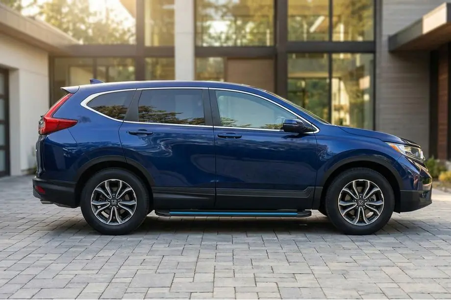 Honda CRV 2017–2022 Maya Blue sidesteps (2 stuks, aluminium) Image