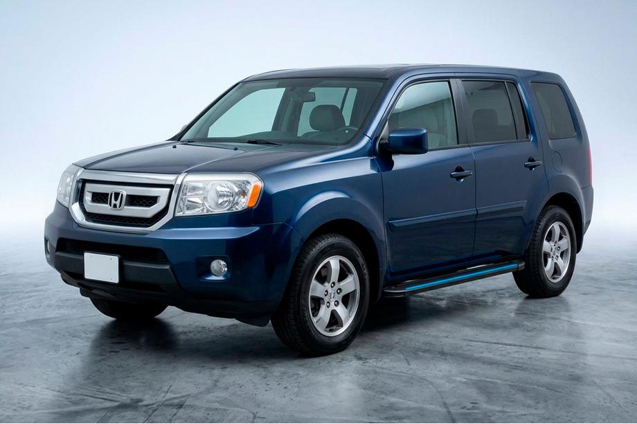 Honda Pilot 2008–2015 Maya Blue sidesteps (2 stuks, aluminium) Image