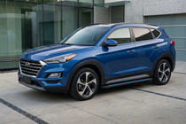 Hyundai Tucson TL 2016–2021 Zijtreden Maya Blue-Black (2 st., aluminium) foto 1