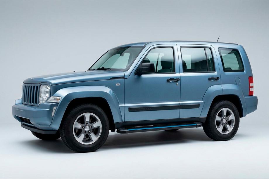 Jeep Cherokee/Liberty 2007–2013 Maya Blue sidesteps (2 stuks, aluminium) Image