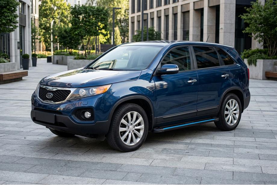 Kia Sorento II XM 2009–2014 Maya Blue sidesteps (2 stuks, aluminium) 2010-2013 Image
