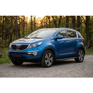 Zijtreden Maya Blue-Black (2 st., aluminium) Kia Sportage 2010–2015 foto 1