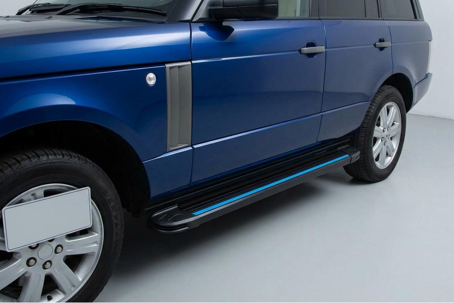 Range Rover III L322 2002–2012 Maya Blue sidesteps (2 stuks, aluminium) Image